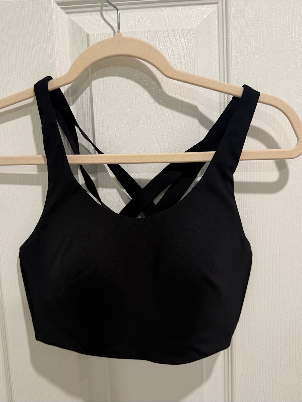 Lululemon Black Cross-Back Sports Bra 34D - Picture 1 of 3